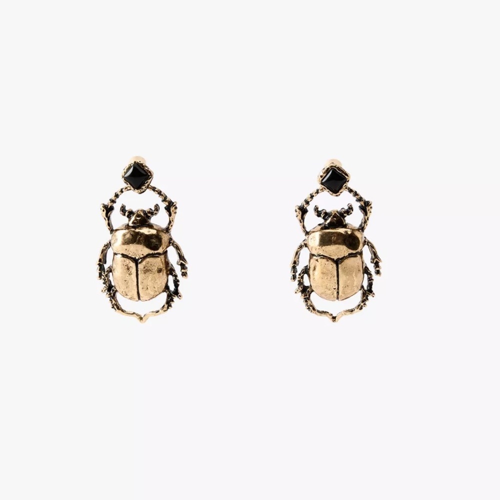 Zara Maxi Beetle Earrings